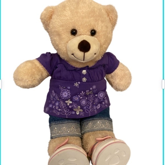 BUILD-A-BEAR Cute Sparkle Flower Top Rhinestones - Picture 1 of 8